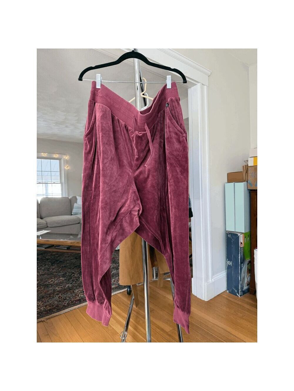 Livi Active Pink Velour Joggers Y2K Plus Size US 26